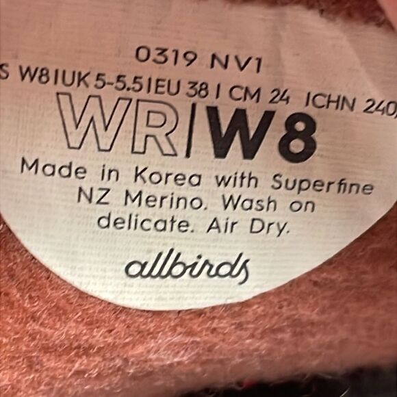 Allbirds Merino Wool Runners Women’s Sz 8 Sun-kissed Cream Sole Comfort Sneakers - Picture 6 of 10